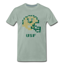  Tecmo Bowl | USF Distressed Logo Color - steel green