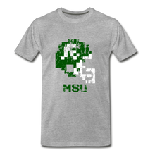  Tecmo Bowl | MSU Distressed Logo Color - heather gray