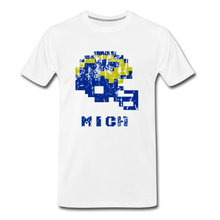  Tecmo Bowl | Michigan Distressed Logo Color - white