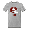 Tecmo Bowl | Oklahoma University Distressed Logo Color - heather gray