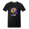 Tecmo Bowl | LSU Classic Logo - charcoal gray