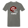 Tecmo Bowl | Texas A&M Classic Logo - asphalt gray