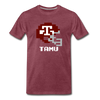 Tecmo Bowl | Texas A&M Classic Logo - heather burgundy