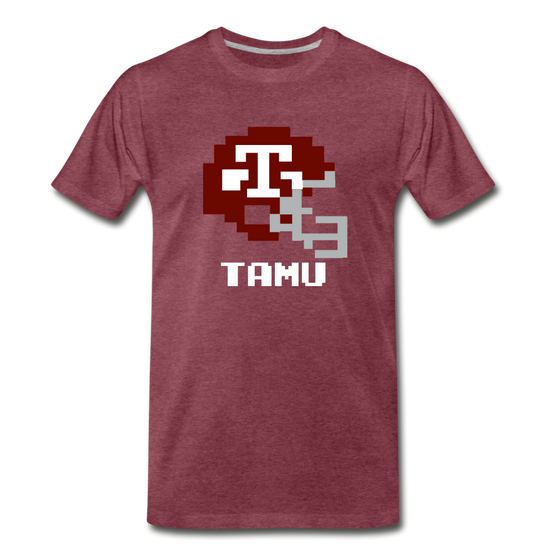 Tecmo Bowl | Texas A&M Classic Logo - heather burgundy