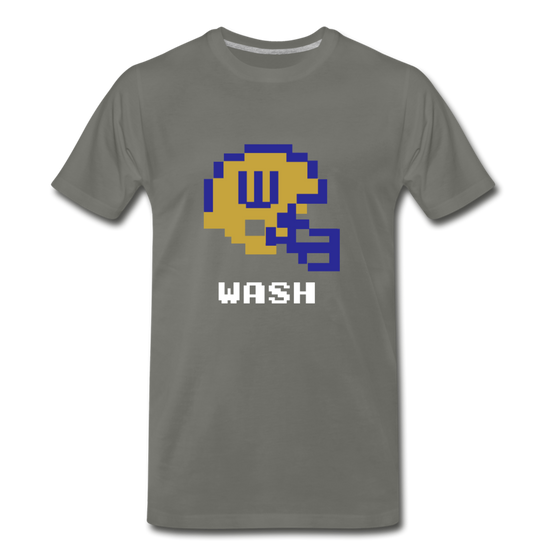Tecmo Bowl | Washington U Classic Logo - asphalt gray