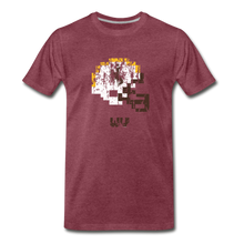 Tecmo Bowl | Wyoming Distressed Logo Color - heather burgundy