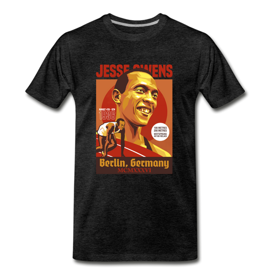 Legend T-Shirt | Jesse Owens - charcoal grey