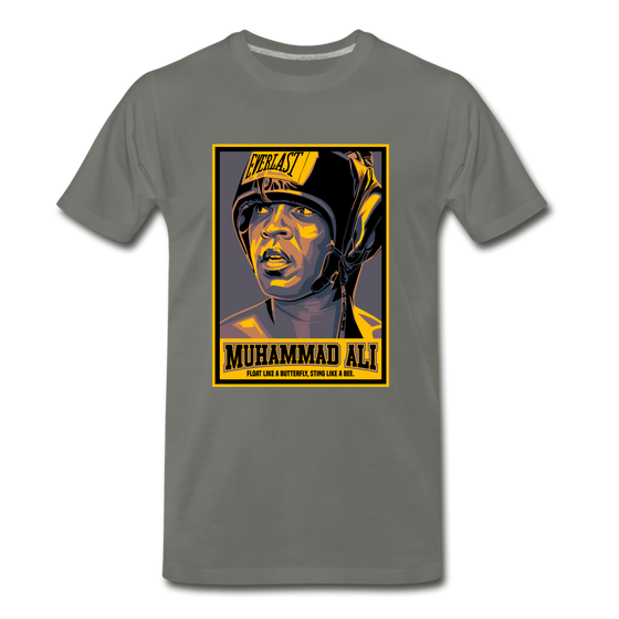 Legend T-Shirt | Muhammad Ali - asphalt gray