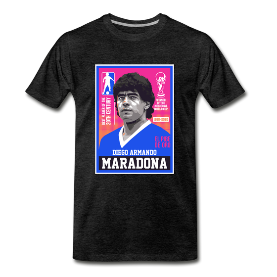 Legend T-Shirt | Diego Armando Maradona - charcoal grey