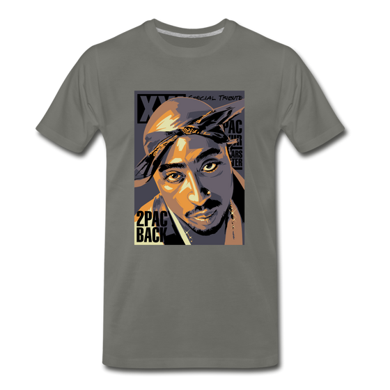 Legend T-Shirt | 2Pac Back - asphalt gray