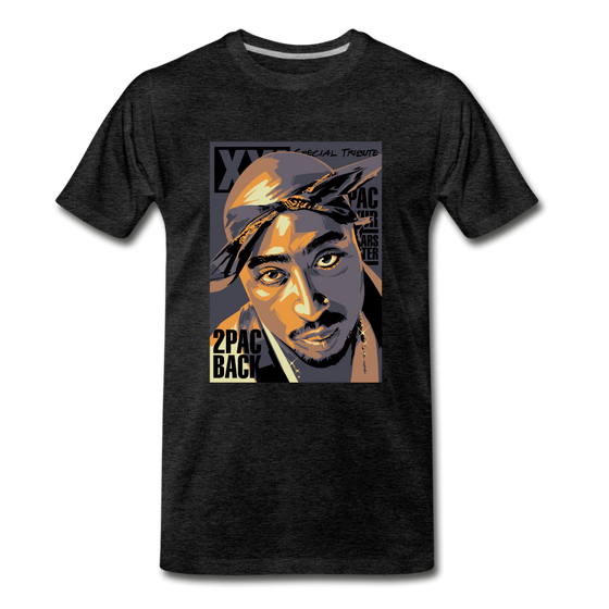 Legend T-Shirt | 2Pac Back - charcoal grey