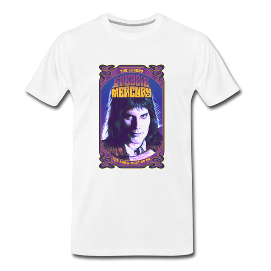 Legend T-Shirt | Freddie Mercury - white