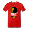 Legend T-Shirt | Bob Marley Iron Lion - red