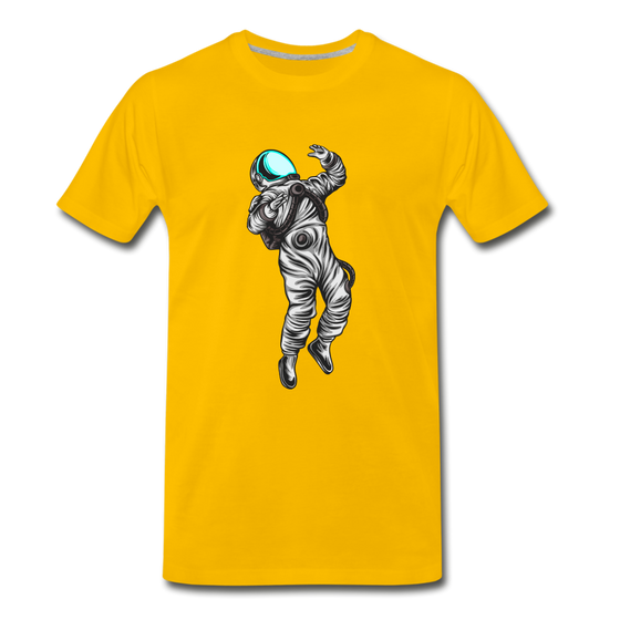 Astronaut Beam Me Up - sun yellow