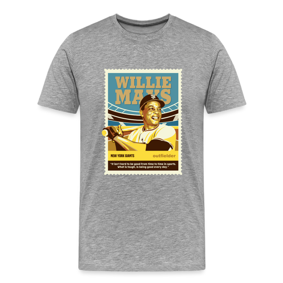 Legend T-Shirt | Willie Mays - heather gray
