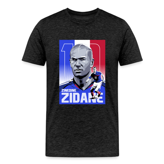 Legend T-Shirt | Zinedine Zidane - charcoal grey