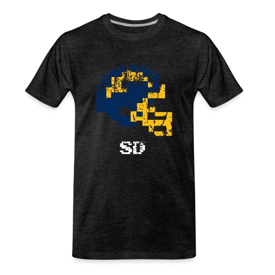 San Diego Chargers Retro Distressed - charcoal grey