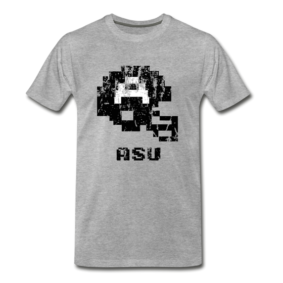 Tecmo Bowl | Appalachian State Distressed Logo Color - heather gray