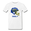 Tecmo Bowl | UCLA Distressed Logo Color - white