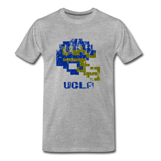 Tecmo Bowl | UCLA Distressed Logo Color - heather gray