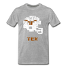 Tecmo Bowl | Texas Distressed Logo Color - heather gray