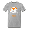 Tecmo Bowl | Tennessee Volunteers Distressed Logo Color - heather gray