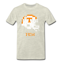  Tecmo Bowl | Tennessee Volunteers Distressed Logo Color - heather oatmeal