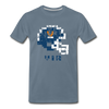 Tecmo Bowl | Virginia Distressed Logo Color - steel blue