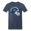 Tecmo Bowl | Virginia Distressed Logo Color - heather blue