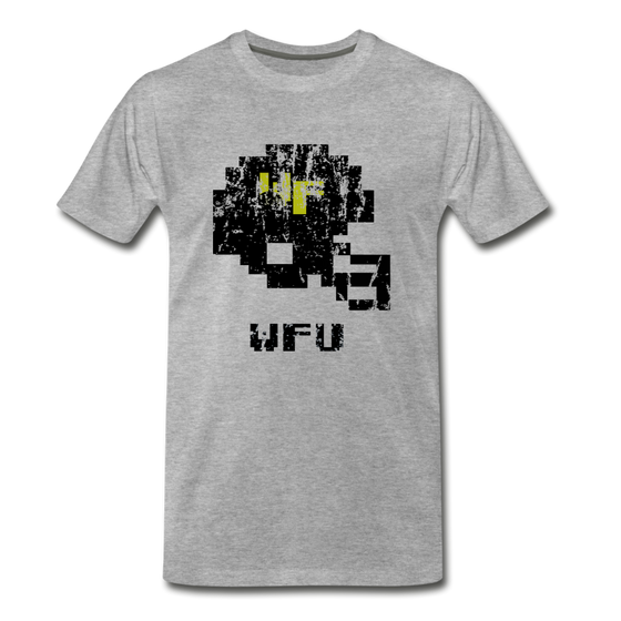 Tecmo Bowl | Wake Forest Distressed Logo Color - heather gray