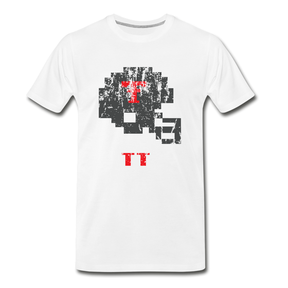 Tecmo Bowl | Texas Tech Distressed Logo Color - white