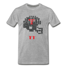  Tecmo Bowl | Texas Tech Distressed Logo Color - heather gray