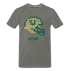 Tecmo Bowl | USF Distressed Logo Color - asphalt gray