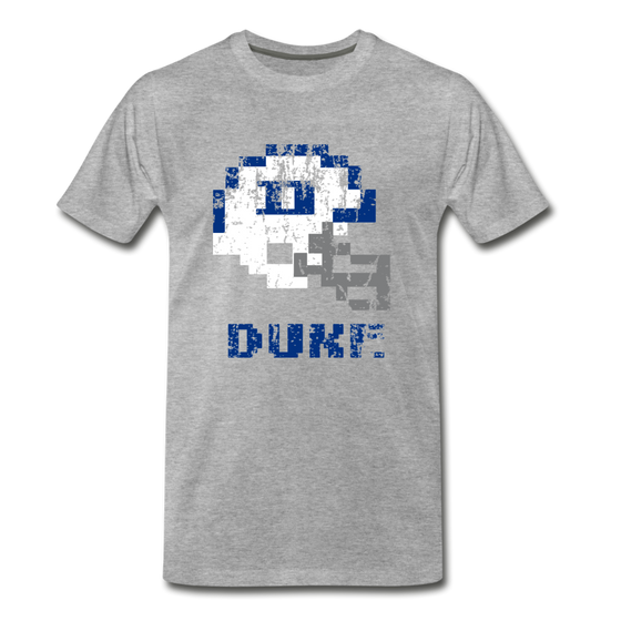Tecmo Bowl | Duke Distressed Logo Color - heather gray