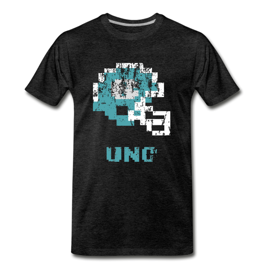 Tecmo Bowl | UNC Distressed Logo Color - charcoal gray