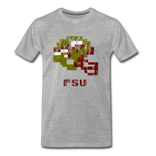  Tecmo Bowl | Florida State DIstressed Logo Color - heather gray