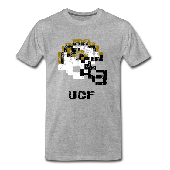 Tecmo Bowl | UCF Distressed Logo Color - heather gray