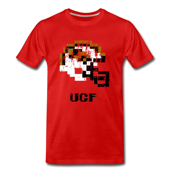 Tecmo Bowl | UCF Distressed Logo Color - red