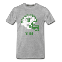  Tecmo Bowl | Tulane Distressed Logo Color - heather gray