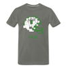 Tecmo Bowl | Tulane Distressed Logo Color - asphalt gray