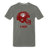 Tecmo Bowl | Indiana Distressed Logo Color - asphalt gray