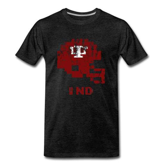 Tecmo Bowl | Indiana Distressed Logo Color - charcoal gray