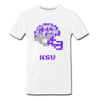 Tecmo Bowl | KSU Distressed Logo Color - white