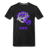Tecmo Bowl | KSU Distressed Logo Color - black