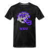 Tecmo Bowl | KSU Distressed Logo Color - charcoal gray