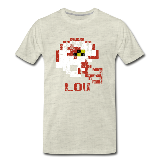 Tecmo Bowl | Louisville Distressed Logo Color - heather oatmeal
