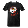 Tecmo Bowl | Louisville Distressed Logo Color - charcoal gray