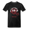 Tecmo Bowl | Mississippi State Distressed Logo Color - charcoal gray