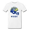 Tecmo Bowl | Michigan Distressed Logo Color - white