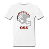 Tecmo Bowl | Ohio State Distressed Logo Color - white